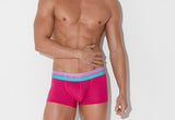 Code22 bright mesh trunk in fuchsia with contrasting waistband.